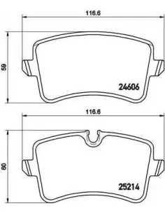 P85120 Juego de pastillas de freno Brembo