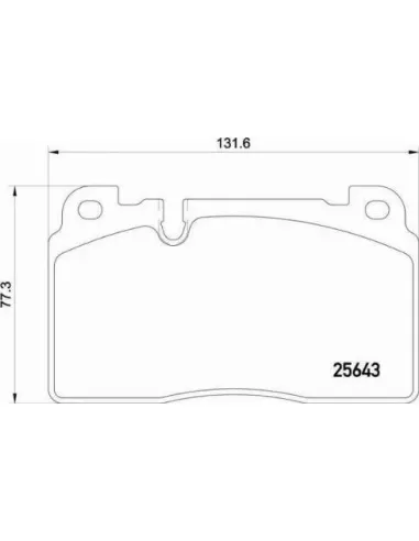 Juego de pastillas de freno Brembo P 85 122