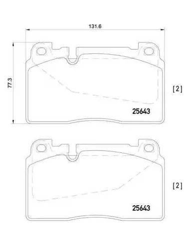 Juego de pastillas de freno Brembo P 85 123