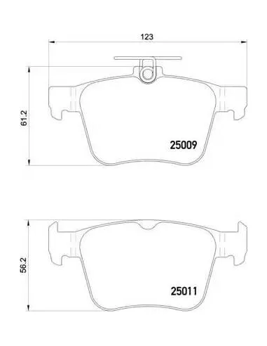 Juego de pastillas de freno Brembo P 85 124