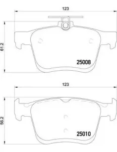 P85125 Juego de pastillas de freno Brembo