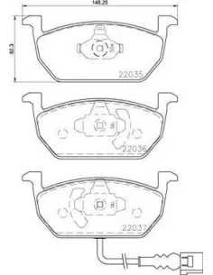 P85137 Juego de pastillas de freno Brembo