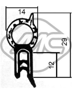 PERFIL CONTORNO MALETERO UNIVERSAL MALETERO UNIVERSAL | RECAMBIOS COLMENAR