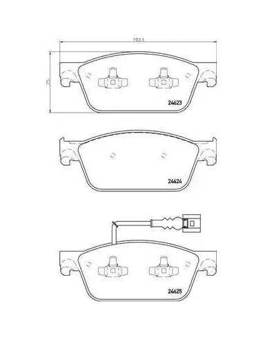 Juego de pastillas de freno Brembo P 85 141