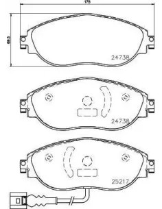 P85144 Juego de pastillas de freno Brembo
