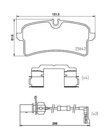 Juego de pastillas de freno Brembo P 85 151