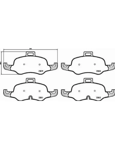 Juego de pastillas de freno Brembo P 85 160X