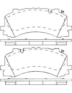Juego de pastillas de freno delanteras Brembo P85170 para Audi A6 /