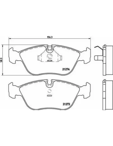 P86013 Juego de pastillas de freno Brembo