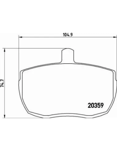 PA6001 Juego de pastillas de freno Brembo