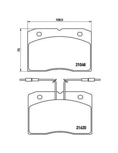 Juego de pastillas de freno Brembo PA6003