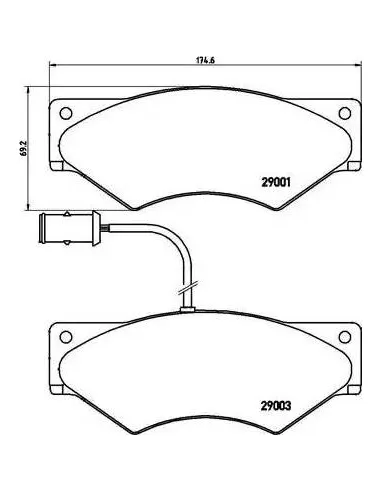 PA6007 Juego de pastillas de freno Brembo