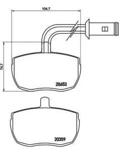 PA6010 Juego de pastillas de freno Brembo