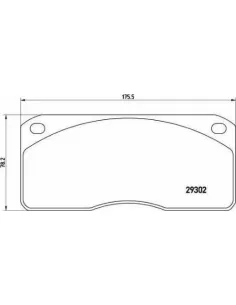 PA6011 Juego de pastillas de freno Brembo