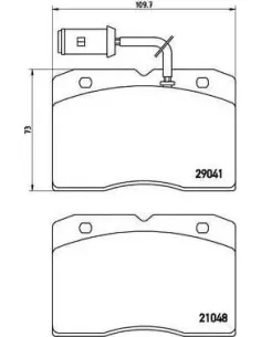 PA6012 Juego de pastillas de freno Brembo
