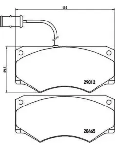 PA6013 Juego de pastillas de freno Brembo