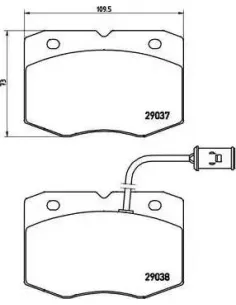PA6014 Juego de pastillas de freno Brembo