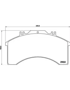 PA6015 Juego de pastillas de freno Brembo