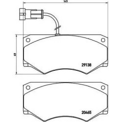 PA6016 Juego de pastillas de freno Brembo