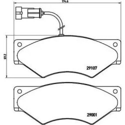 PA6018 Juego de pastillas de freno Brembo