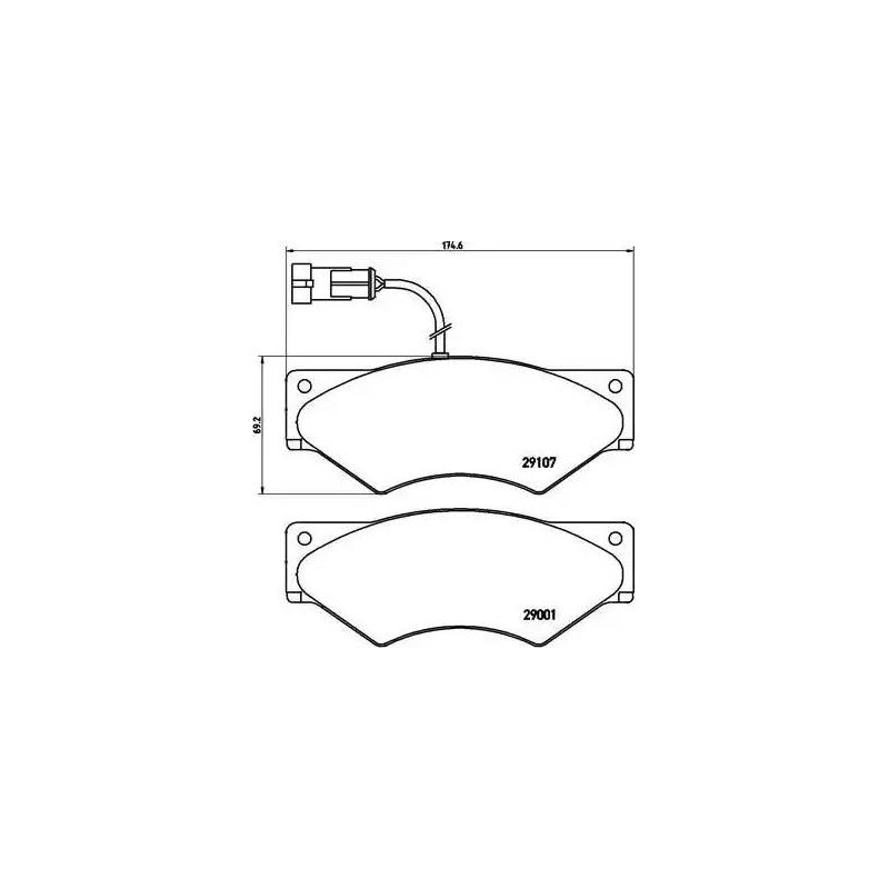 Juego de pastillas de freno Brembo PA6018