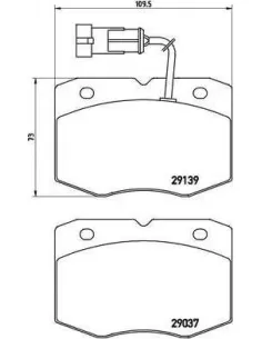 PA6019 Juego de pastillas de freno Brembo