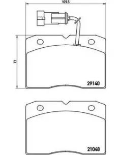 PA6020 Juego de pastillas de freno Brembo