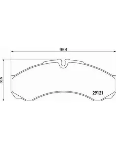 PA6021 Juego de pastillas de freno Brembo