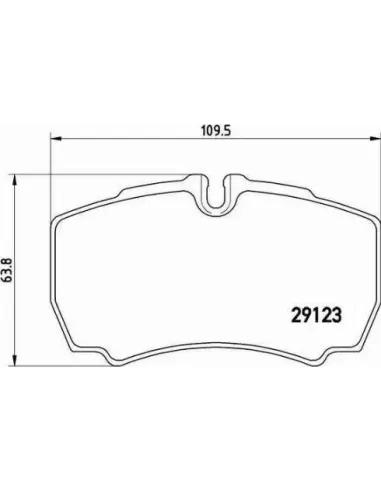 PA6023 Juego de pastillas de freno Brembo