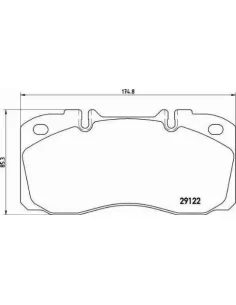 PA6025 Juego de pastillas de freno Brembo