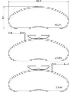 PB7002 Juego de pastillas de freno Brembo
