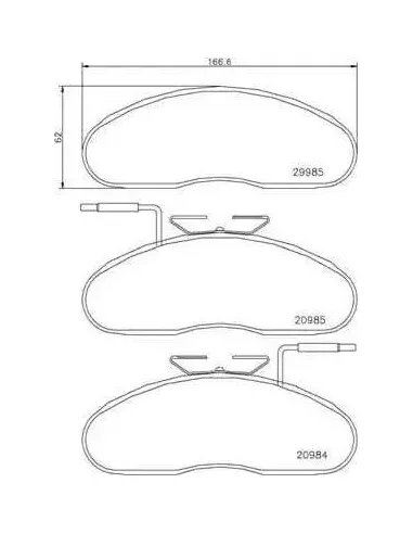 Juego de pastillas de freno Brembo PB7002