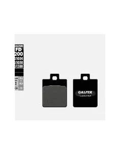 JUEGO PASTILLAS DE FRENO FD200-G1054 NEGRA GALFER